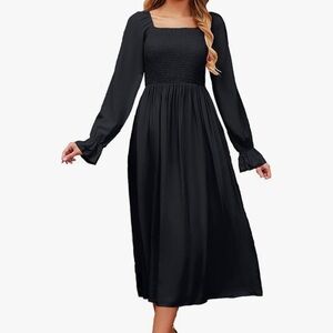 Chic Black Long Sleeve Dress